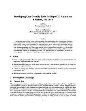 Fillable Online Developing Userfriendly Tools For Rapid D Animation