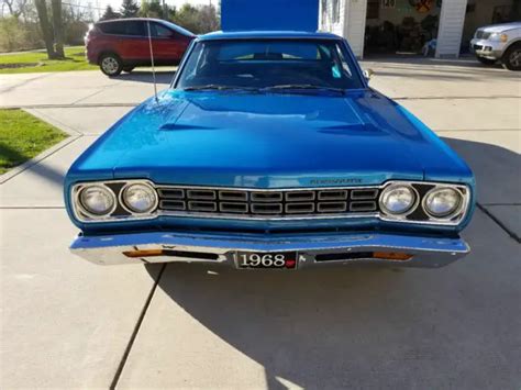 1968 Plymouth Hemi Roadrunner Base 70l Rotisori Restored B5 Blueblue