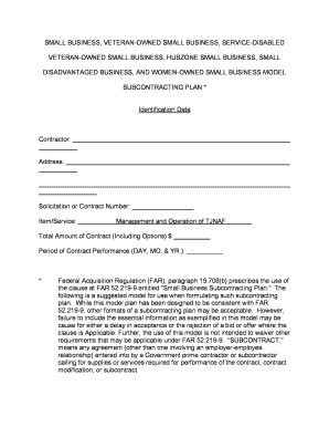 Fillable Online Oakridge Doe Form For Small Business Plan Preparation