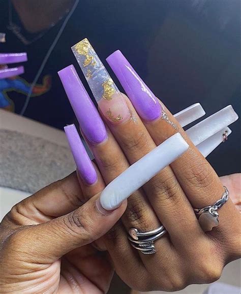 Claws Pin Kjvougee ‘ 🦄 Purple Acrylic Nails Lavender Nails