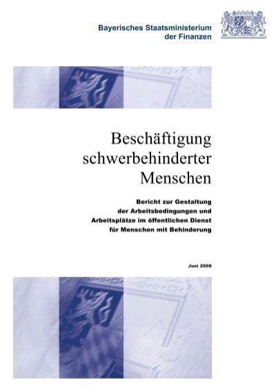 Besch Ftigung Schwerbehinderter Menschen Agsv Bayern