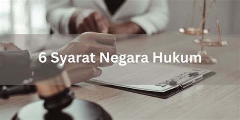 Syarat Negara Hukum