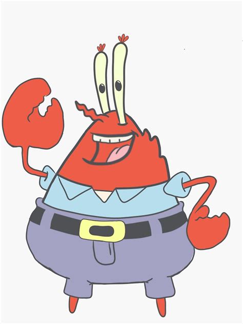 Mr Krabs Sticker For Sale By Karissajoy Redbubble