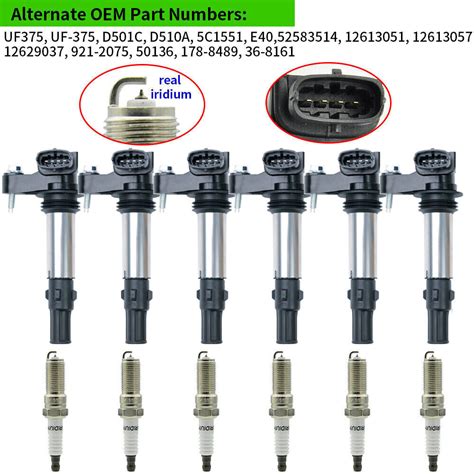 Juego De Bobinas De Encendido Buj As Para Cadillac Srx Cts Sts