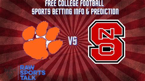 Clemson Vs Nc State Week 5 10122 College Football Sports Betting Info