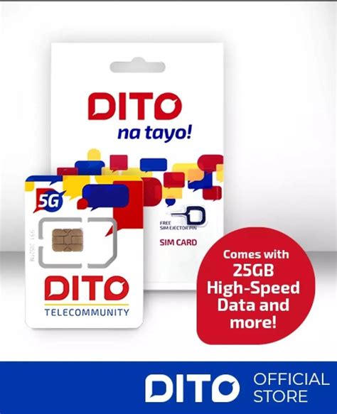 DITO Sim With 25GB Data Original Price 199 Mobile Phones Gadgets