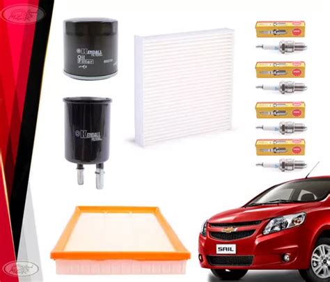 Kit Mantencion Chevrolet Sail Filtros Bujias Cuotas