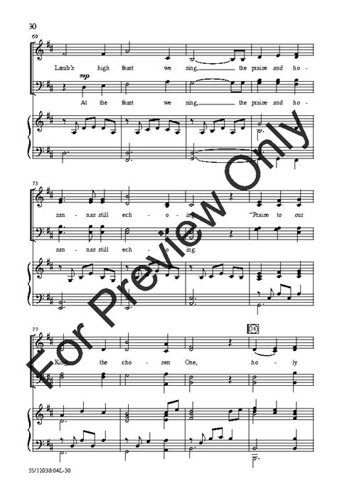 Worthy Is The Lamb SATB Choral Score J W Pepper Sheet Music