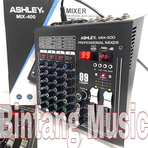 BISA COD Mixer Ashley Mix 400 Original 4 Channel Bluetooth Original