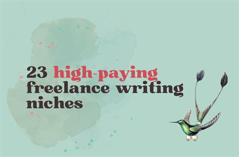 23 Surprisingly High Paying Freelance Writing Niches Their Rates