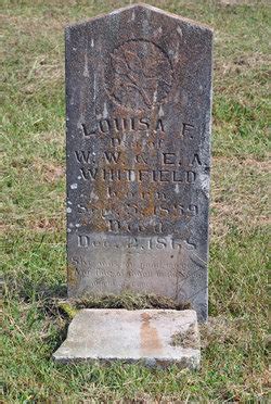 Louisa F Whitfield 1859 1868 Mémorial Find a Grave