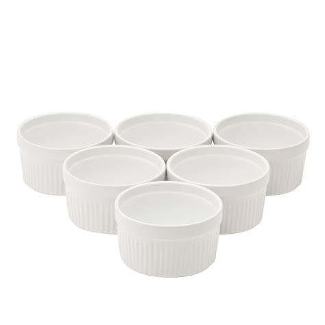 8 Oz White Ceramic Ramekins For Baking Creme Brulee Souffle 6 Pack Michaels