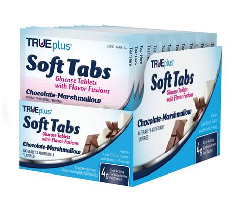 TRUEplus® Soft Tabs Glucose Tablets – 12 Packs - Walmart.com