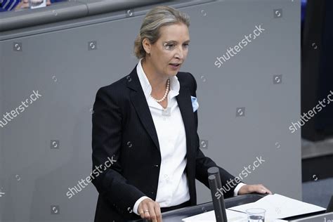 Dr Alice Weidel During Her Speech Editorial Stock Photo - Stock Image ...