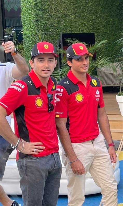 Charles Leclerc And Carlos Sainz Escuderia Ferrari Formula 1 Car