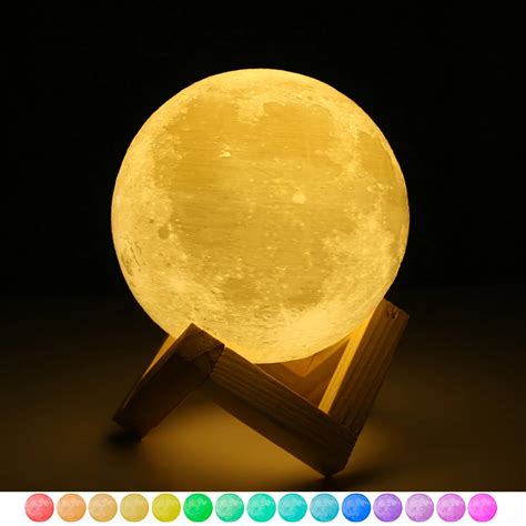 3D USB LED Magical Moon Night Light Moonlight Table Desk Moon Lamp