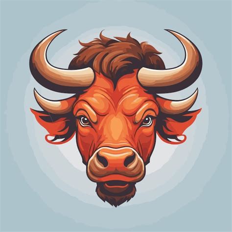 Premium Vector Anger Bull Head Vector On A White Background