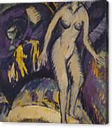 Female Nude With Hot Tub Painting By Ernst Ludwig Kirchner Fine Art