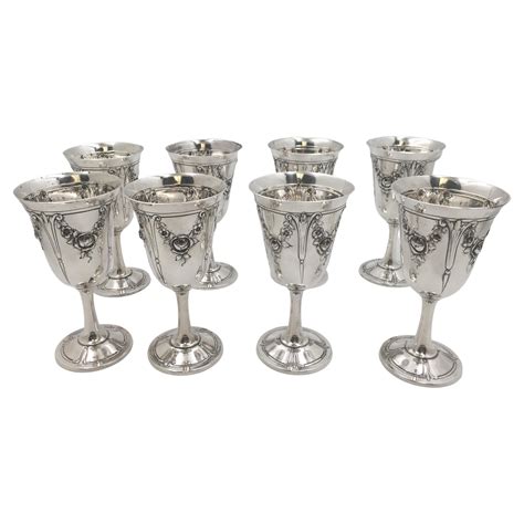 Set Of Four Silver Goblets By Ernst Fries 1970s For Sale At 1stdibs