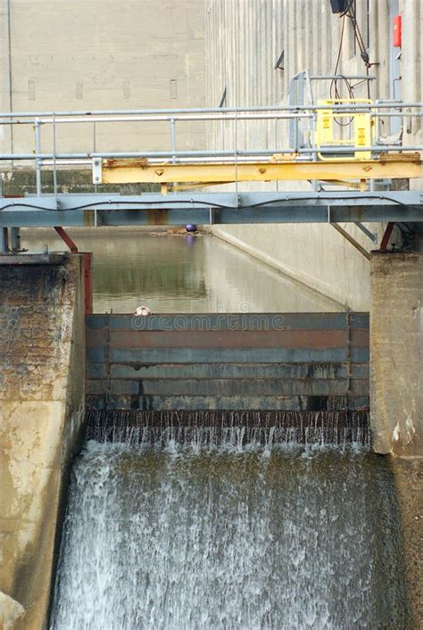 Electric Powerplant River Dam Waterfall Hydroelectric Powerstation ...