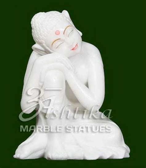 White Handmade Viyatnam Marble Gautam Buddha Statue At ₹ 40000 In Jaipur