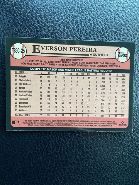 Topps Series Everson Pereira Silver Pack Mojo Refractor T C