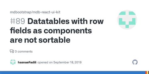 Datatables With Row Fields As Components Are Not Sortable Issue