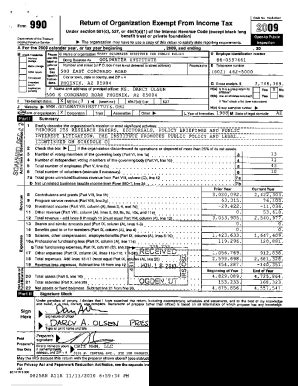 Fillable Online A For The 200 9 Calendar Year Or Tax Year Beginning