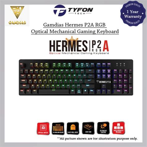 Gamdias Hermes P A Rgb Optical Mechanical Gaming Keyboard Lazada