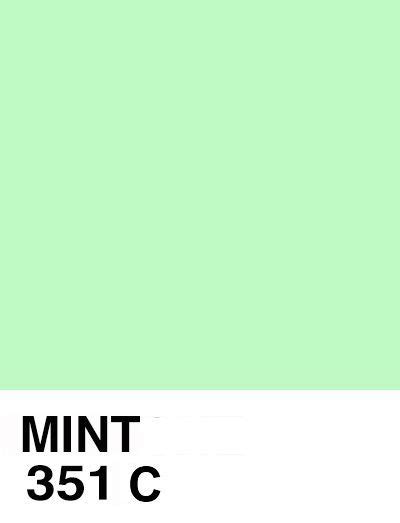 Mint 351 C Pantone Colour Palettes Pantone Pantone Green