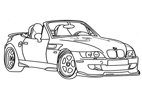 Coloriage BMW M3 télécharger et imprimer gratuit sur ColoriageEnfant