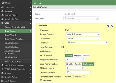 IKEv2 IPsec Site To Site VPN Fortinet FortiGate OpenBSD Dominik