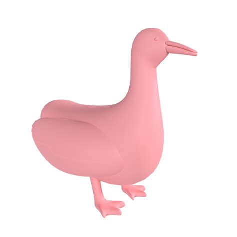 Pink Duck isolated on transparent background 44448894 PNG