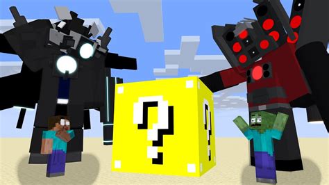 Monster School Big Skibidi Toilet Vs Large Tv Man Lucky Block