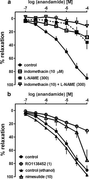 Influence Of A Indomethacin N G Nitro L Arginine Methyl Ester L Name