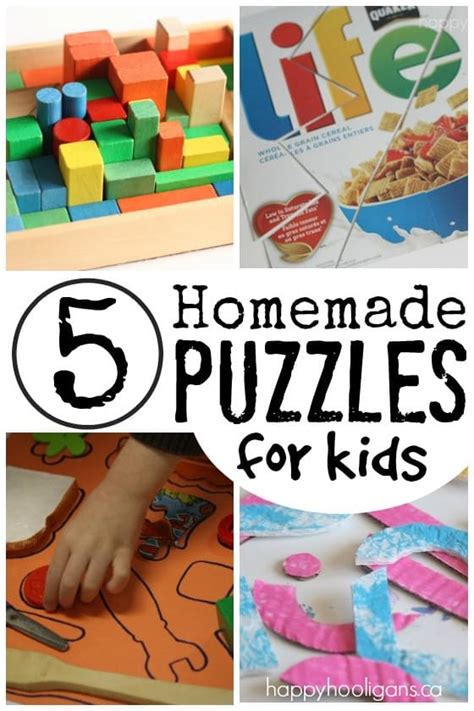 Easy Homemade Puzzles for Toddlers and Preschoolers