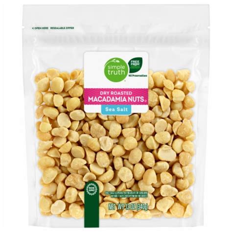 Simple Truth Dry Roasted Sea Salt Macadamia Nuts 12 Oz Fred Meyer