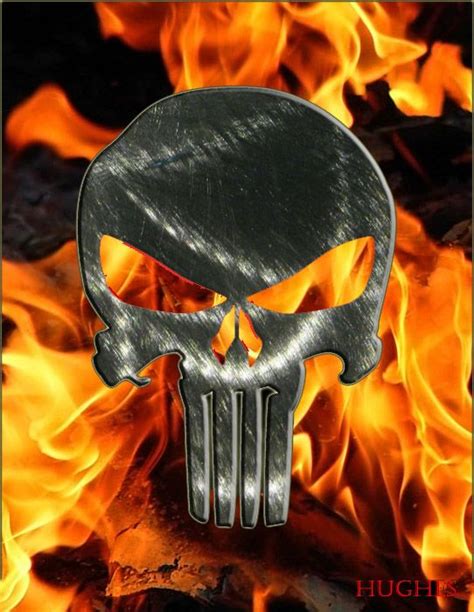 The Punisher Skull On Fire