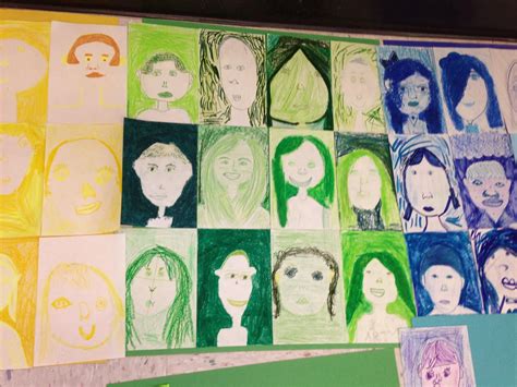 B Creative Wildcat Monochromatic Self Portraits First Project Of The