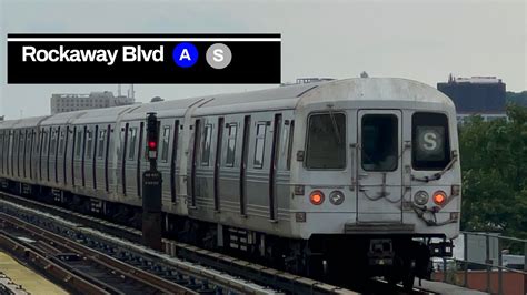 MTA Nyc Subway A And S RPS Action Rockaway Blvd R46 R179 R211