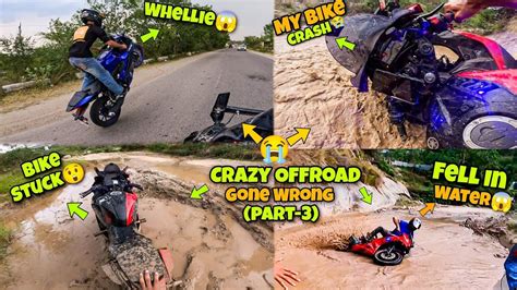 AAJ KE OFFROAD MAI MERA CRASH HO GYA OFFROAD GONE WRONG Kawasaki H2r