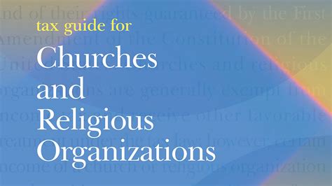 Tax Guide For Churches And Religious Organizations Baptist State