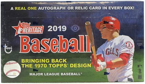 2019 Topps Heritage Baseball Hobby Box DA Card World