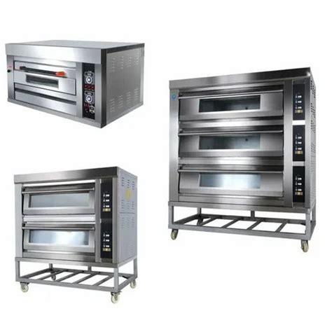 Double Decks Pizza Probite 1 Deck 2 Tray Electric Gas Deck Baking