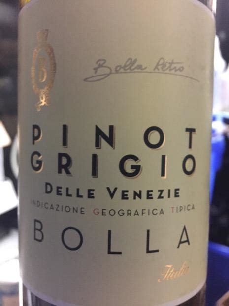 2017 Bolla Pinot Grigio Delle Venezie Italy Delle Venezie Cellartracker