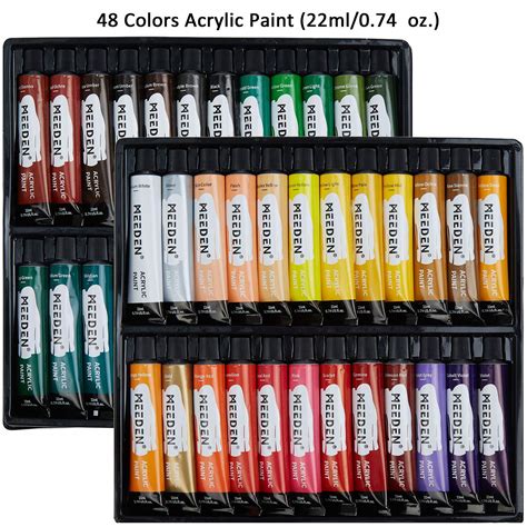 Buy Meeden 68 Piece Acrylic Painting Set Artist Supplies With Beech