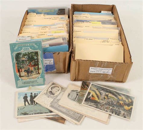 Collection Of 400 Civil War Postcards Auction