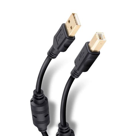 Cable Para Impresora O Esc Ner Usb A Usb Tipo B Con Conectores Dorados