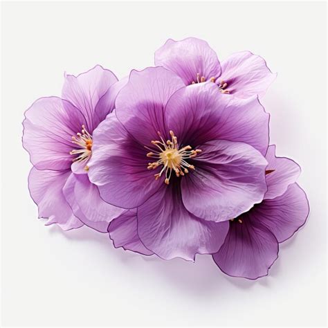 Premium Photo Purple Peony Flower Isolated On White Background