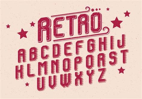 Vintage Alphabet Vector Art, Icons, and Graphics for Free Download